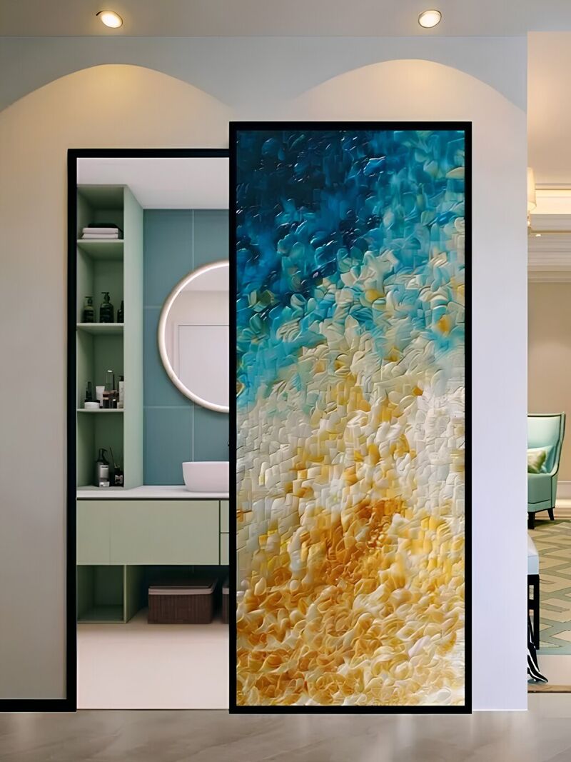 Resin furniture in the Gulf — a cast-resin room divider